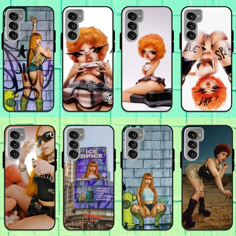 Female Rapper Ice Spice Phone Case For Samsung Galaxy S22 S23 S24 S30 Note 20 10 Plus Lite FE ULTRA Shell