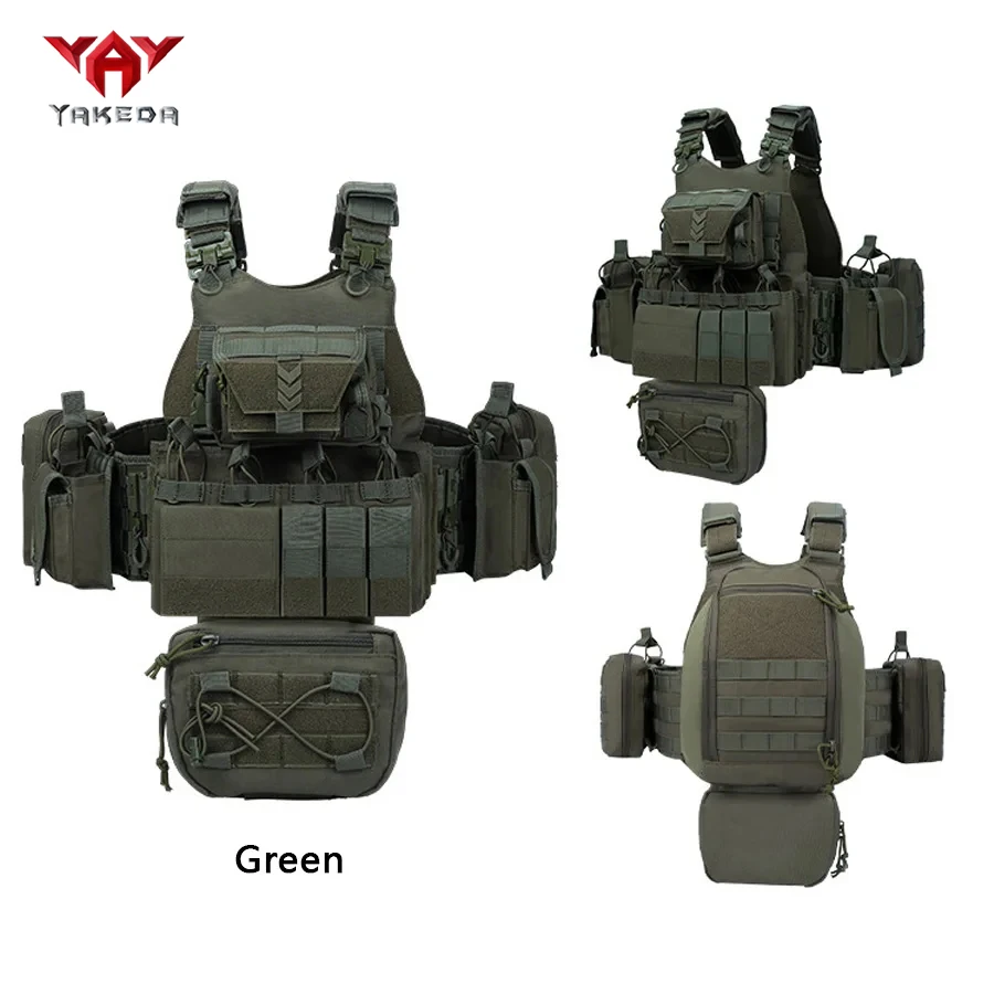 YAKEDA schnell abnehmbare Outdoor-Jagdweste, multifunktionale Trageweste mit verstellbaren Schultern und Taille, atmungsaktive Weste. – Detail 20