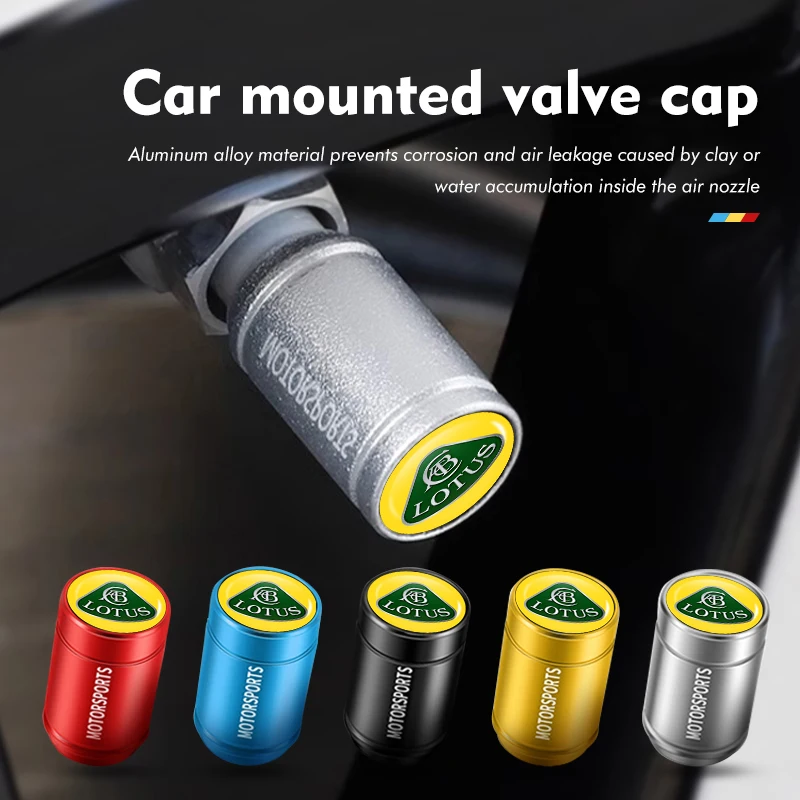 Колпачки клапанов автомобильных шин из алюминиевого сплава, герметичная крышка для шин Lotus eleter Emira Evija Envya 3-Eleven Elise Evora Spirit