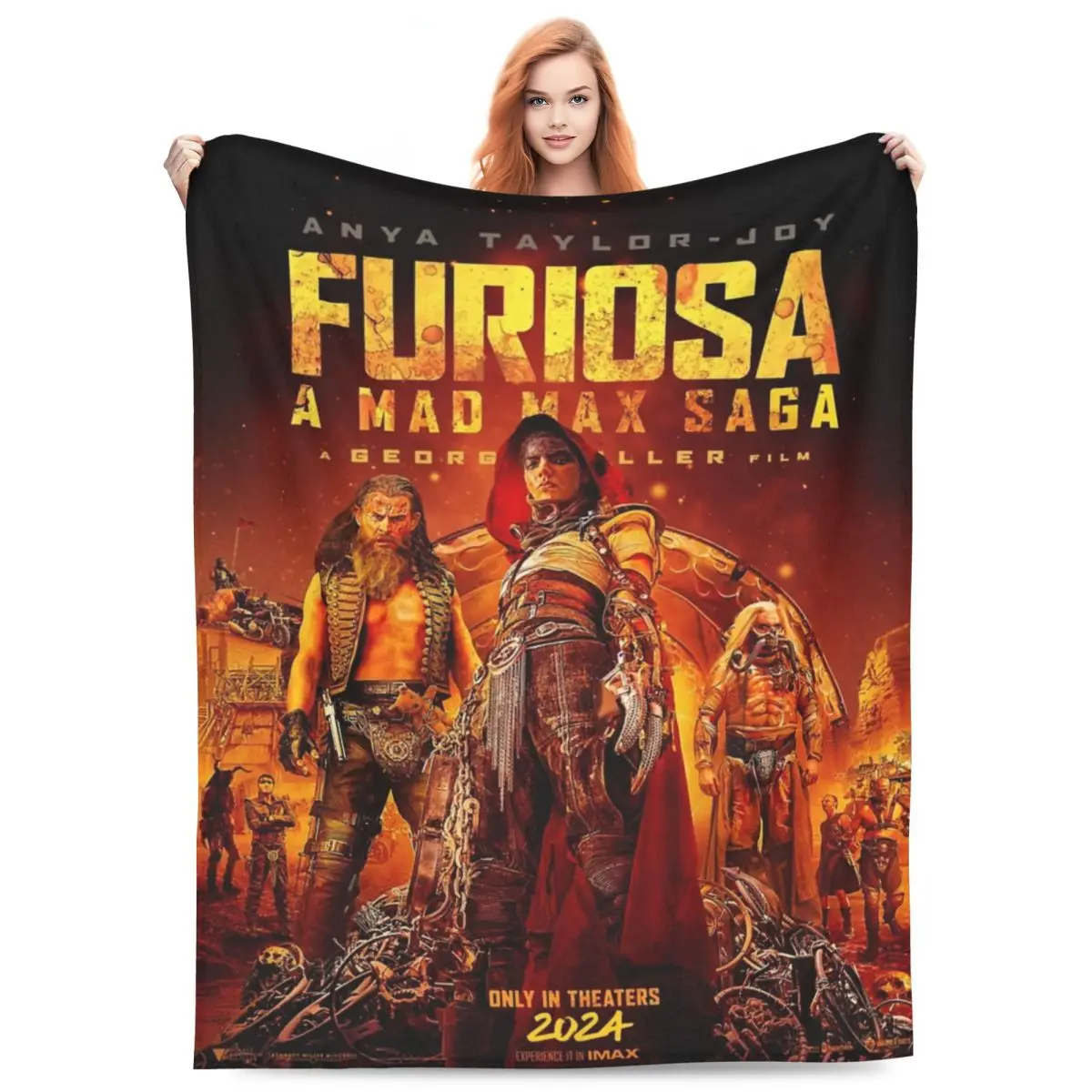 

Многофункциональное одеяло фуроза а Сумасшедший Макс Сага Джордж Миллер декоративный диван 2024 кино броши и одеяла ультра мягкая фланель