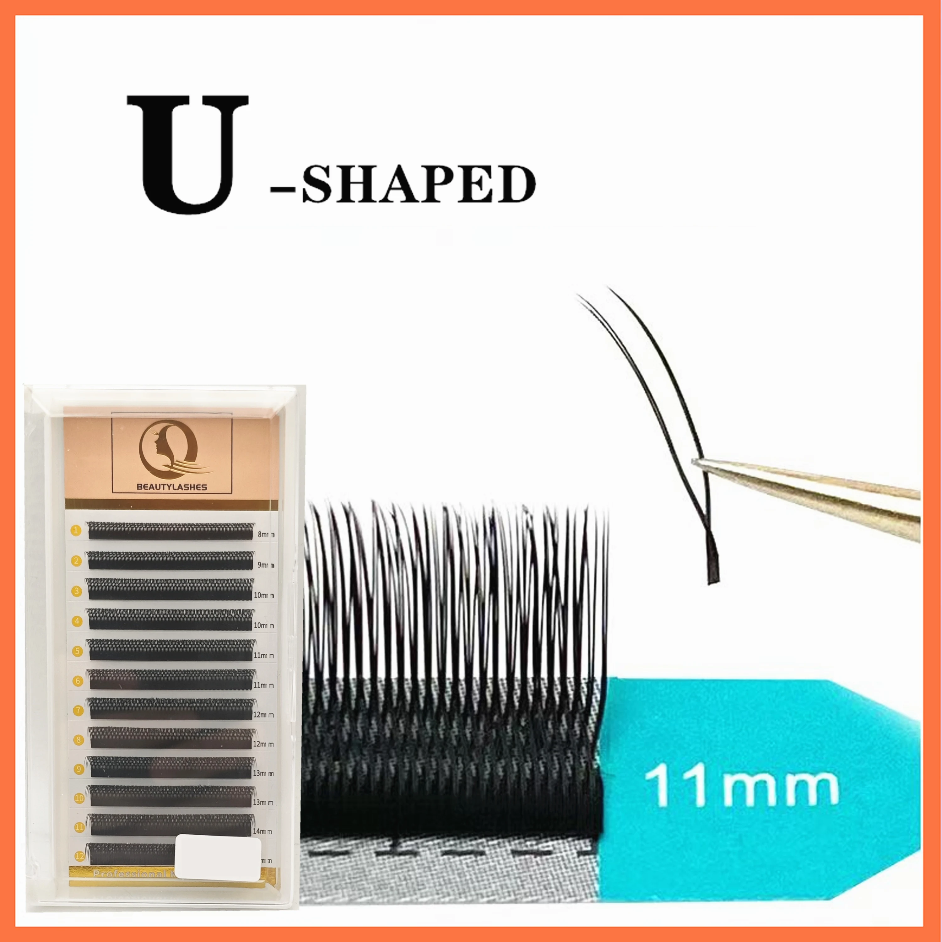

qbeautylashes New U lash shape eyealsh extensions U YY eyealsh premade fan
