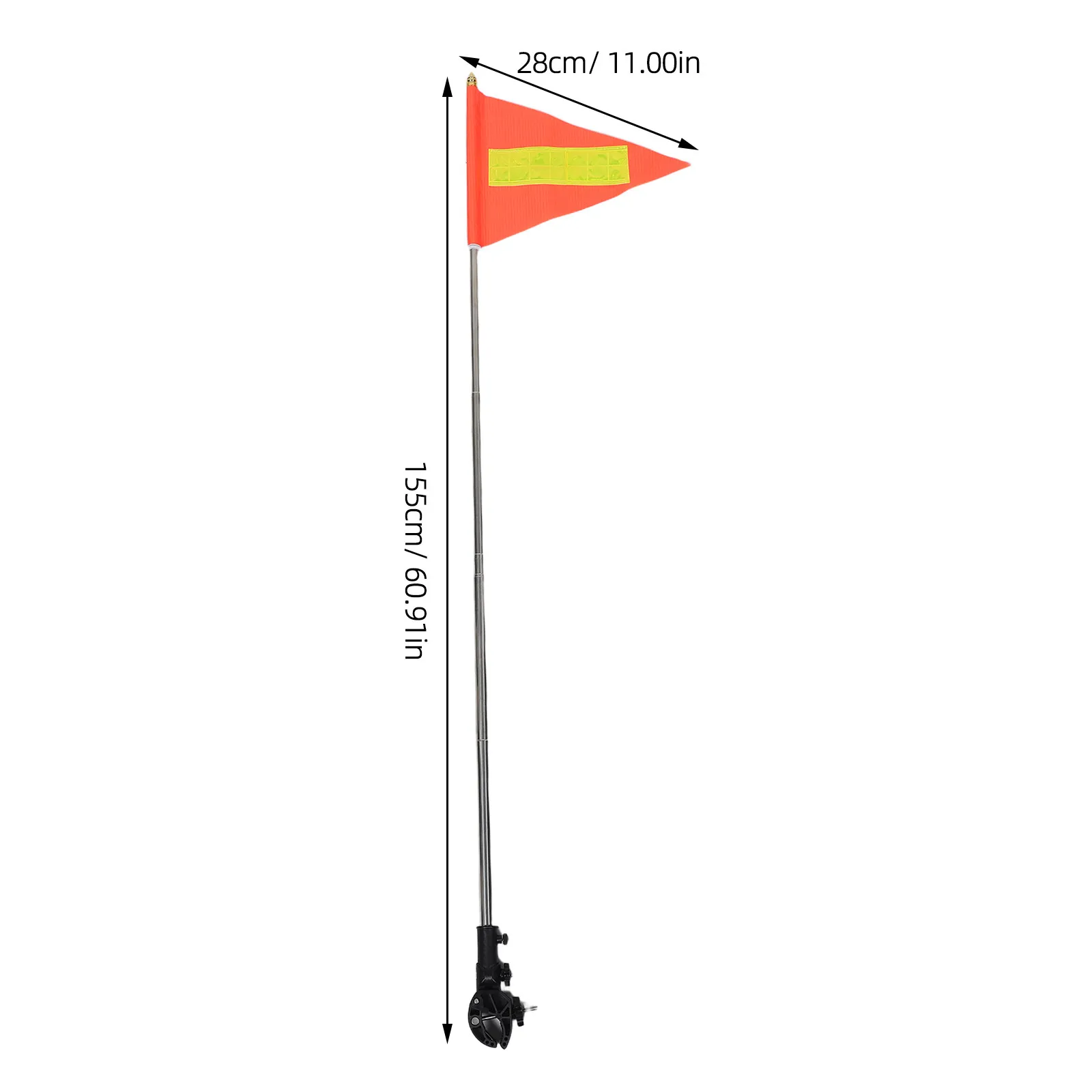 Bike Safety Flag and Scooters Bicycle with Pole High Visibility Adult Mobility