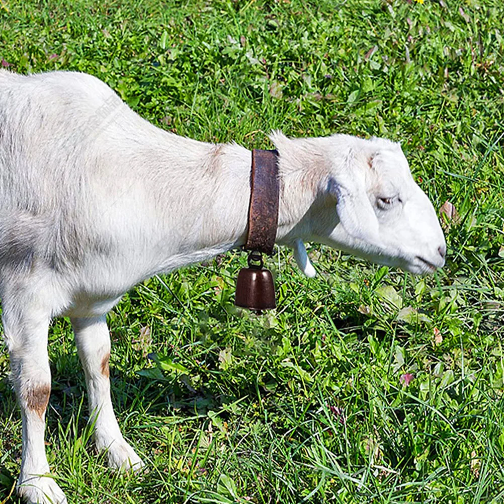 

4Pcs Metal Cattle Bells Loud Calling Bells Vintage Sheep Bell Noise Makers for Farm Use Cow Bell Cowbells for Sporting Events