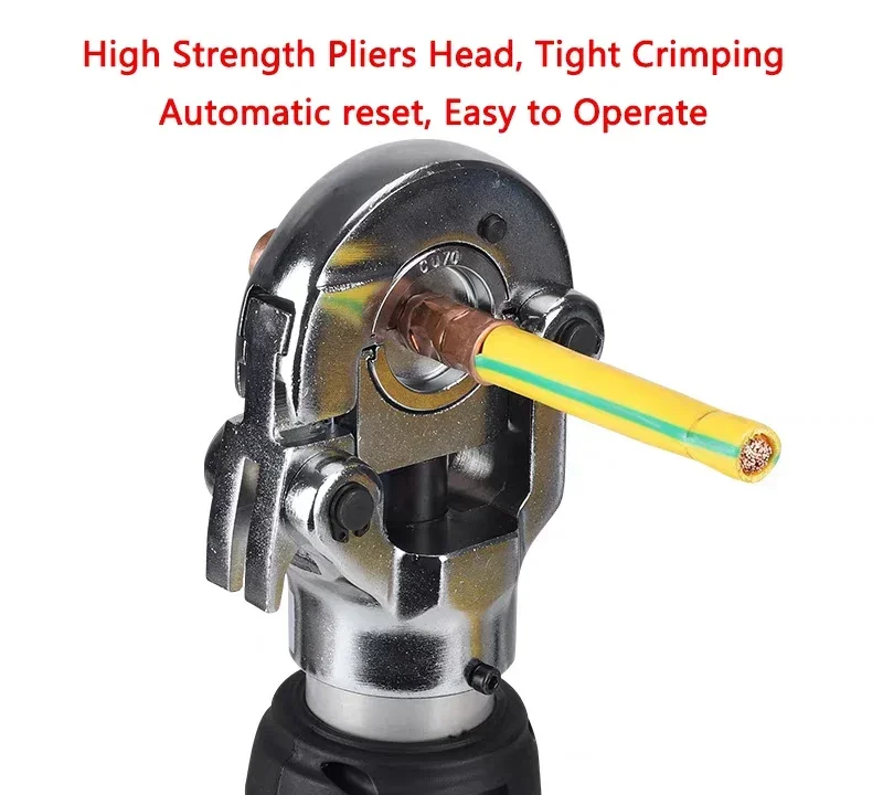 كماشة هيدروليكية كهربائية صغيرة قابلة لإعادة الشحن NM-300 كابل بطارية ليثيوم محمول محطات ألومنيوم نحاسية كماشة تجعيد #4