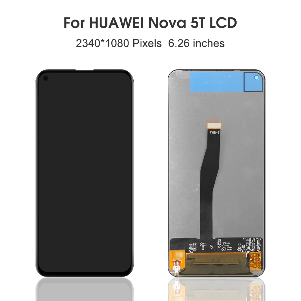 For HUAWEI Nova 5T 6.26\'\'For Honor 20 YAL-L21 L61 L71 L61D LCD Display Touch Screen Digitizer Assembly Replacement