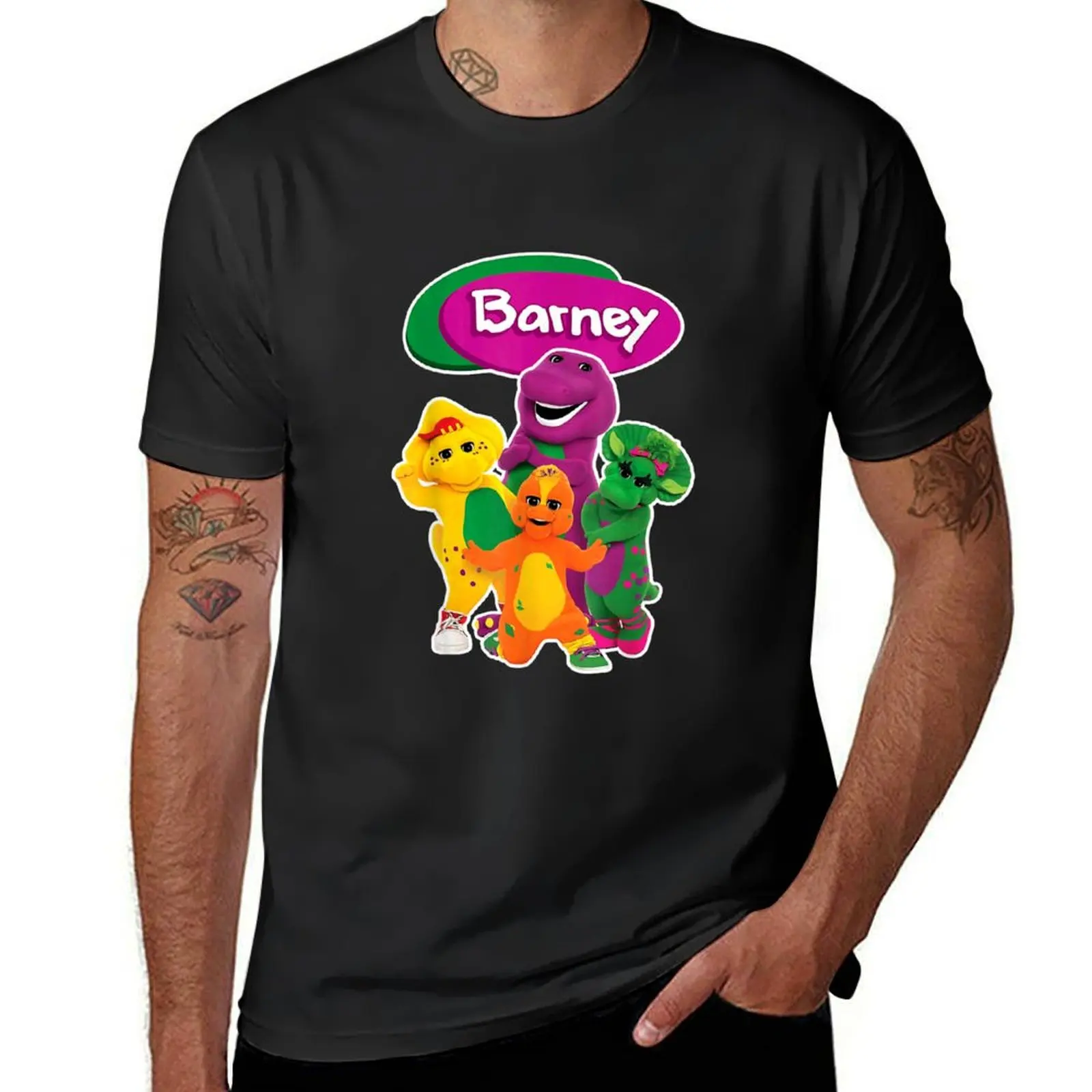 Barney T-Shirt anime quick drying t shirts men