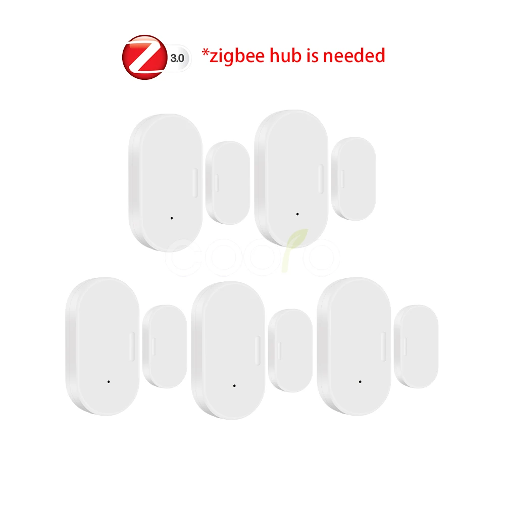 Tuya Zigbee 3.0 Intelligenter Türsensor Magnetischer Fenster-Einbruchsalarm für Z2M Smart Life Alexa Google Home zur Haussicherheit