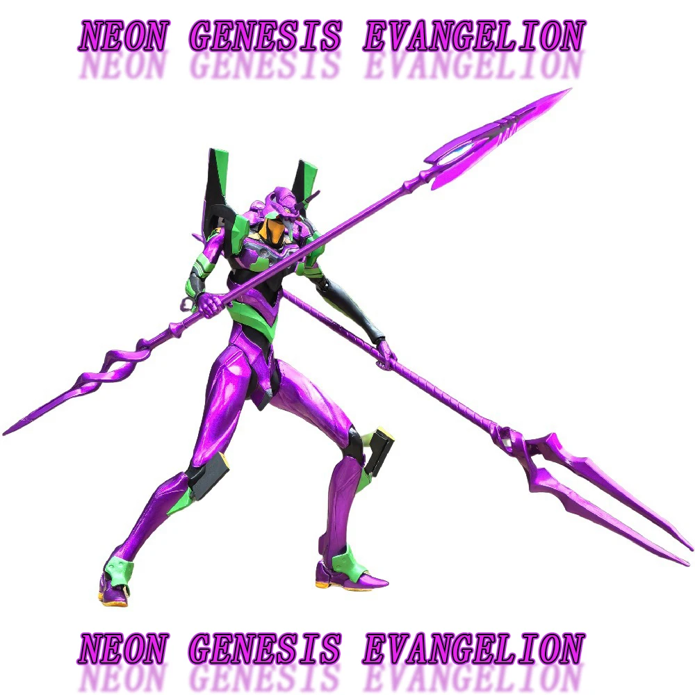 

Electroplated Metal-coated Double Gun EVA Unit-01 Figure, Eva Deluxe Edition Articulated Articulated Model Toy Figurehead