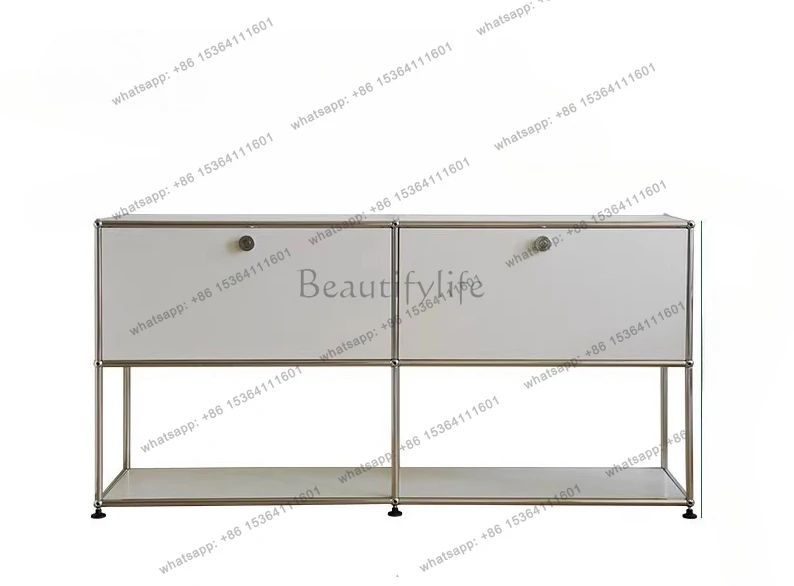 

Средневековый модульный комбинированный шкаф для хранения, приставной шкаф для гостиной, элитный шкаф для хранения в стиле лайт-люкс