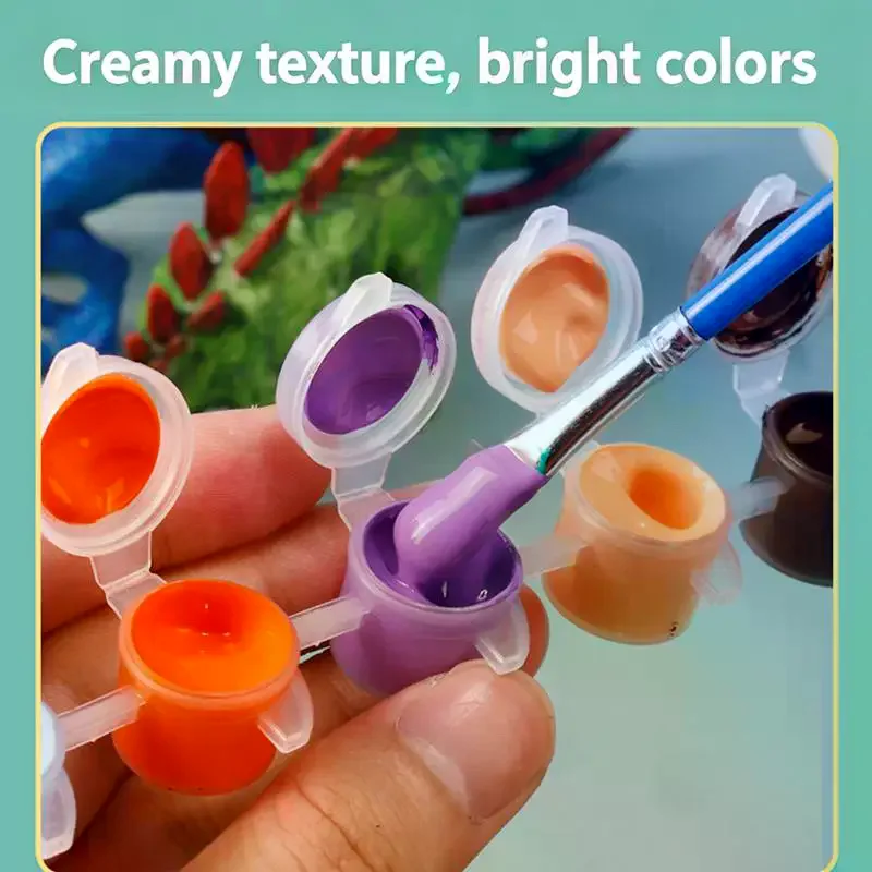 

1 Set Children's Educational Handmade Painting Colorful Dinosaur Toys DIY Painted Graffiti Dinosaur White Embryo Animals Model