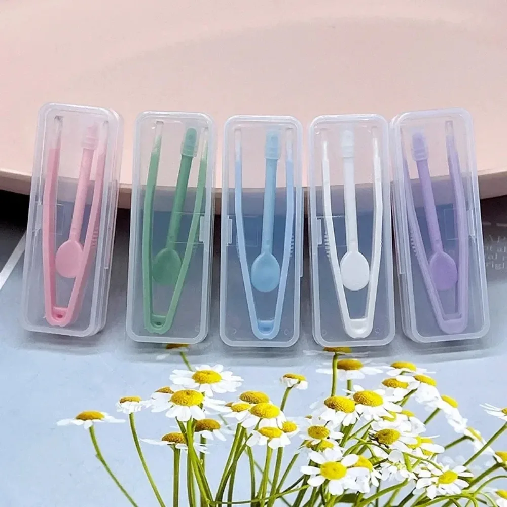 Contact Lens Tweezers for Women Colored Eyes Applicator Insert Removal Helper Silicone Suction Stick Beauty Tool Mini Travel Kit
