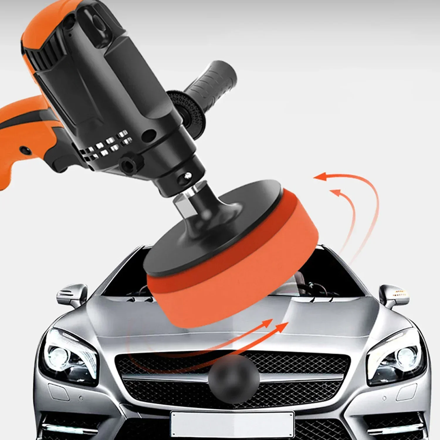 

980W Multifunctional Six Gears Adjustable Speed Car Electric Polisher Waxing Machine Automobile Furniture Polishing Tool