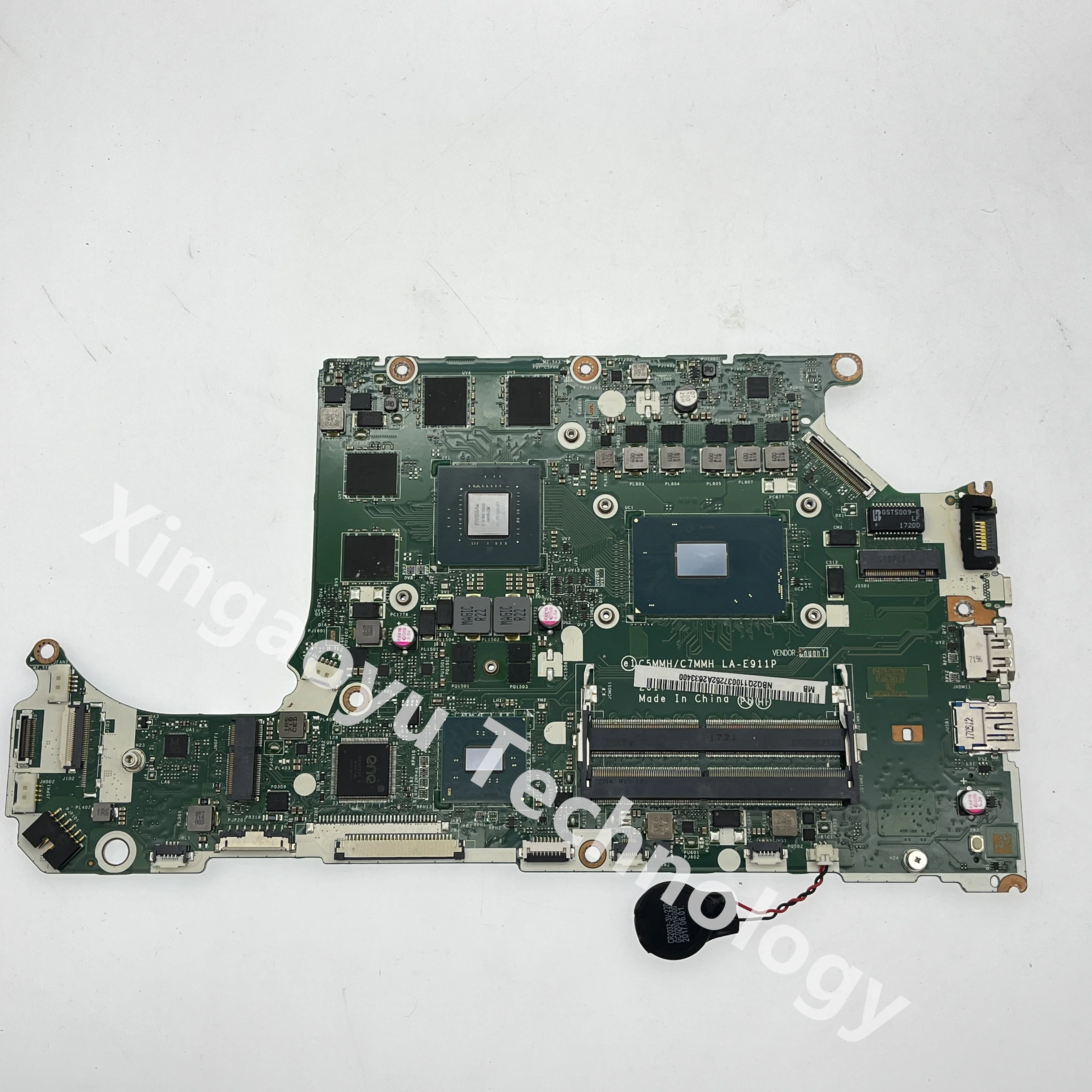 Placa-mãe Portátil para Acer Aspire A71571g An51551 N17c1 c5 Mmh c7 Mmh La-e911p i5 i7 Cpu Gtx1050 Gtx1050ti 2gb 4gb Gpu Original