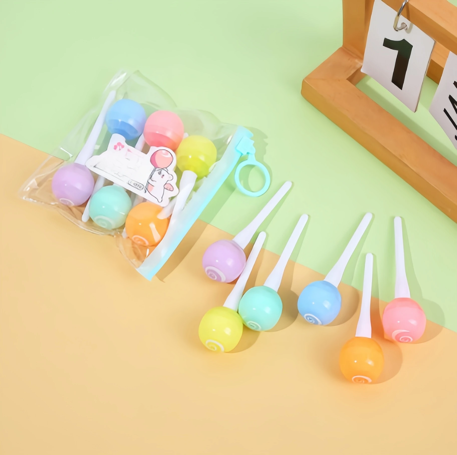 

1 набор из 6 хайлайтеров в форме леденцов, милые дизайнерские маркеры, можно использовать для образовательных рисования своими руками, выделения ключевых точек и художественного рисования