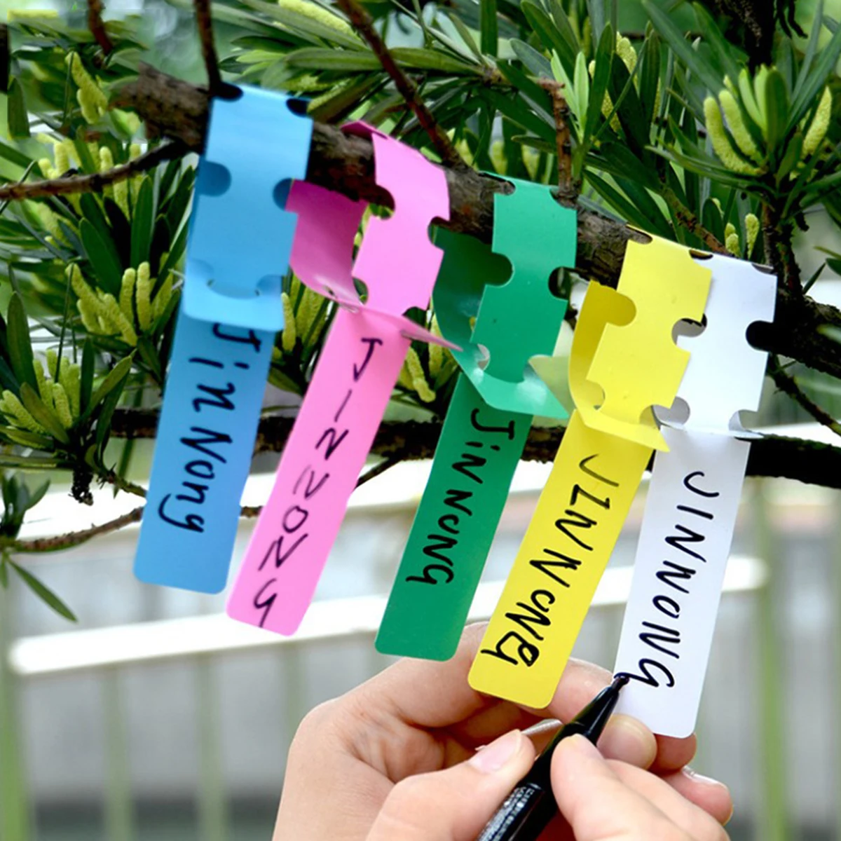 

600pcs Waterproof Plant Labels Nursery Markers Garden Tags Garden Classification Tag Plant Labels (Mixed Color)