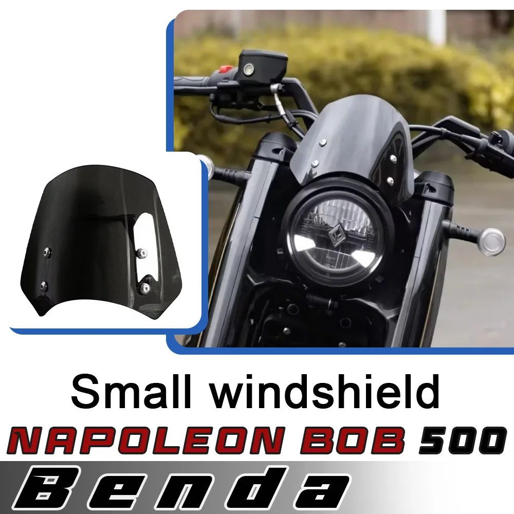

Переднее лобовое стекло для BENDA Napoleonbob 500, прозрачное маленькое лобовое стекло, украшение для фар, крышка капота, лобовое стекло