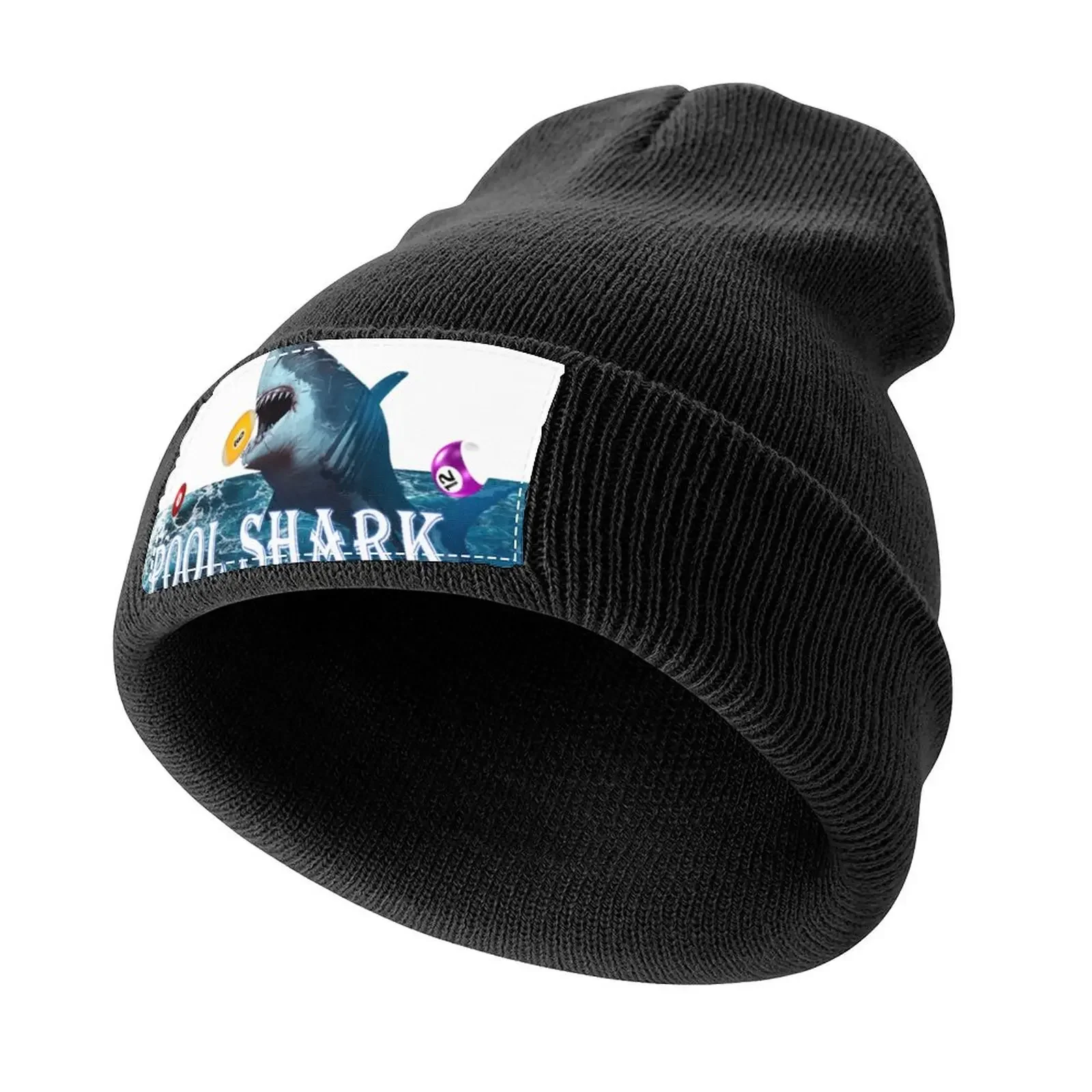 

Pool Shark Knitted Cap Hood birthday Hat Man For The Sun black Woman Men's