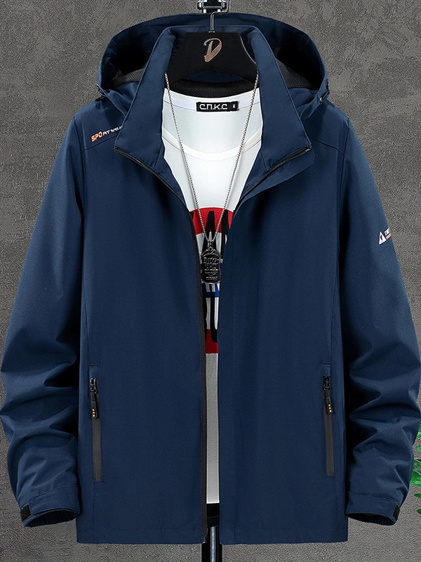 

Men's Waterproof Windproof Jaet Outerwear Qui Dry Outdoor Climbing Sportswear Fce Lined Thiened Autumn Winter Coat