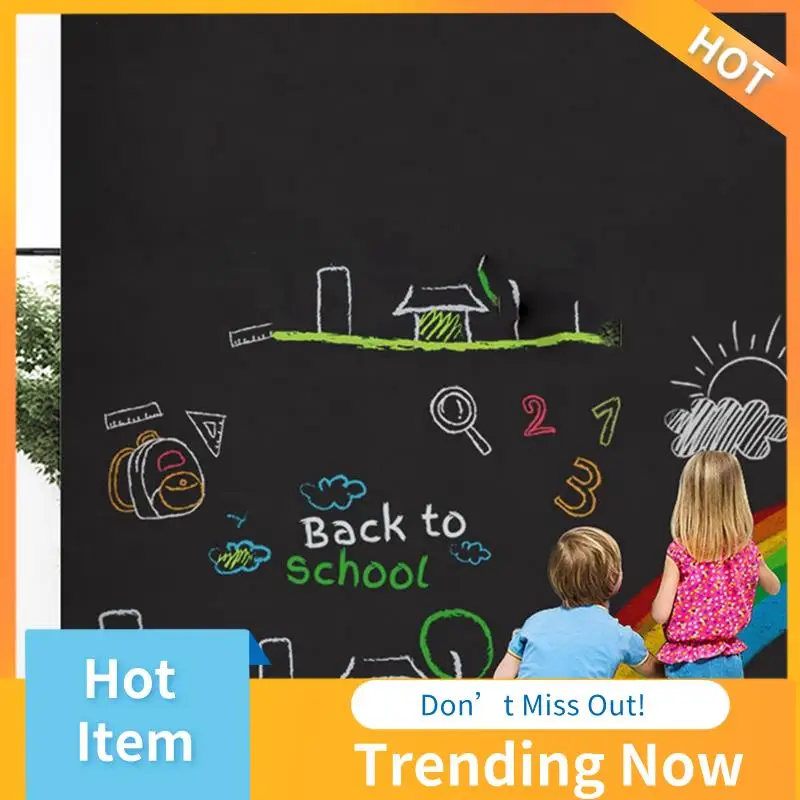 

AB08-Wooden Musical Box Featuring Mountain Tunnel & 45X100cm Magnetic Chalkboard Wall Stickers Children Chalk Drawing Note