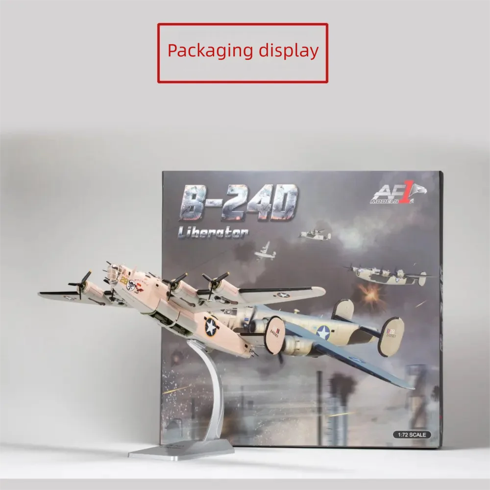 1:72 Scale Military Classic American Bomber B-24D B24 Fighter Aircraft Alloy Airplane Model For Enthusiast Display Collection
