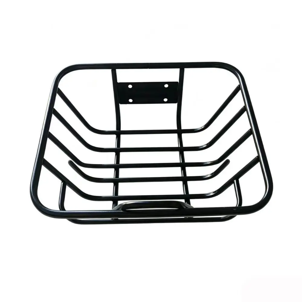 AliExpress NONE Easy To Install Bicycle Rear Basket Fixed Durable Metal Mountain Bike Basket Adjustable Black Enlarged Bike Basket