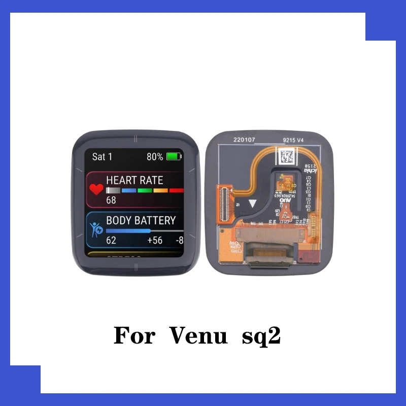 1.41'' LCD Display Screen For Garmin Venu Sq 2  Smart Sport Watch Repair Replacement Parts