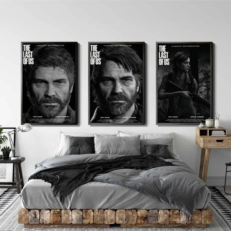 Gaming The Last of Us Poster Game Character Canvas Art Print Painting Wall Art Picture for Living Room Game Room Home Wall Decor