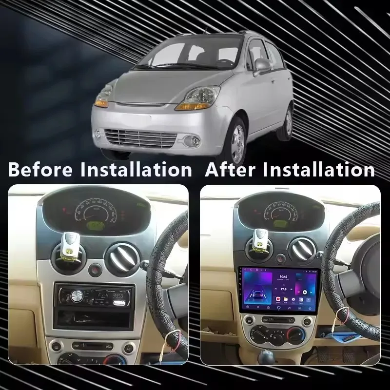 Android 16 Car Multimedia Player for Chevrolet Spark Matiz LT 2010-2017 GPS Navigation CarPlay 4G Head Unit Stereo Video Player