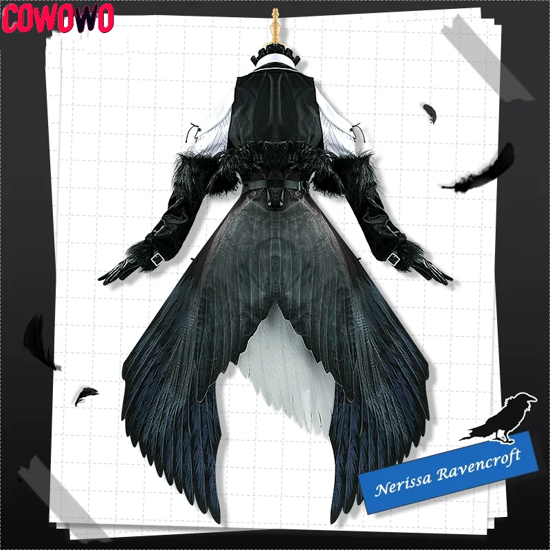 Virtual Youtuber Hololive Nerissa Ravencroft Dress Cosplay Costume Cos Game Anime Party Uniform Hallowen Play Role Clothes