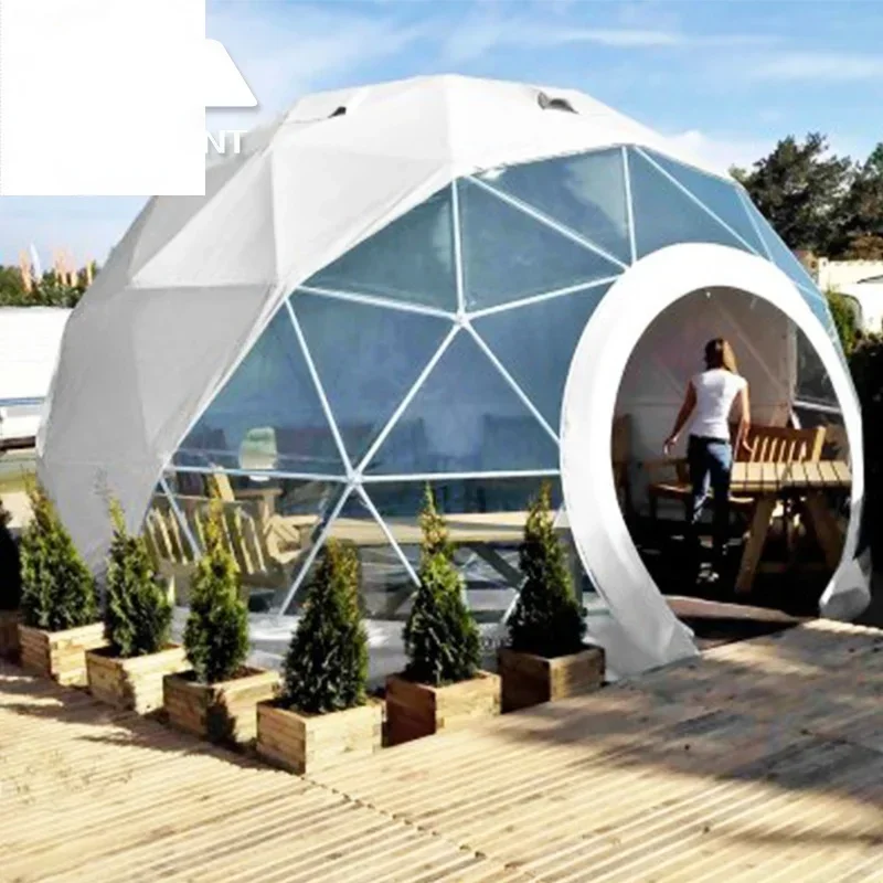 Transparent Waterproof PVC Winter Outdoor Camping Luxury Dome Tent Garden Igloo House With Insulation