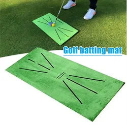 Golf Training Mat Velvet Batting Swing Track Practice Marking Pad  Practice Mat Portable Golf Hitting Pad for Indoor Outdoor