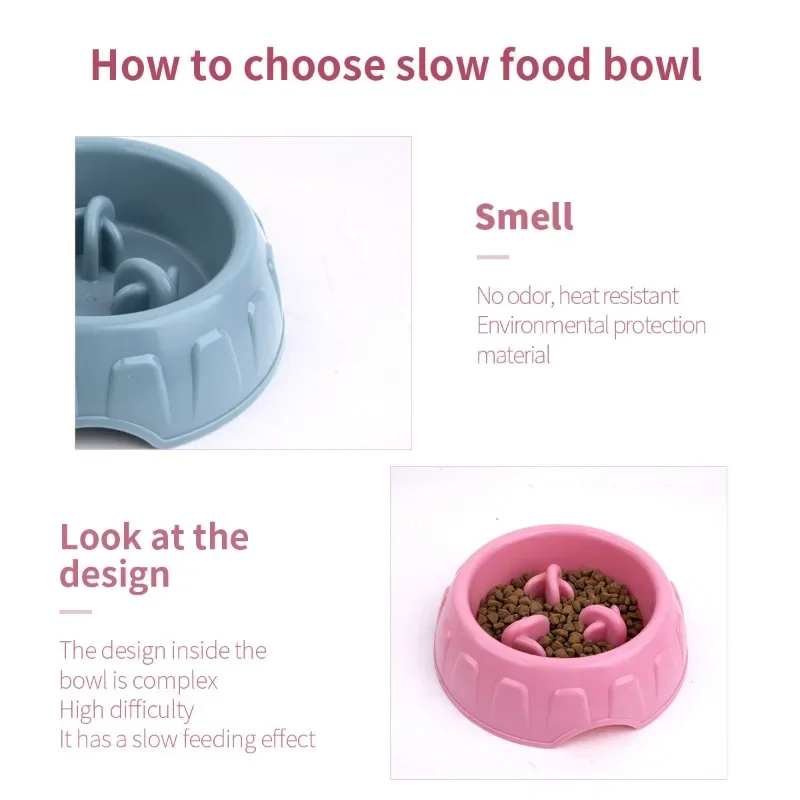 Hot selling Pet Slow Food Bowl Dog Anti-choking Non-slip and Anti-overturning Slow Food Basin Small and Medium Pet Products