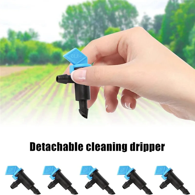 AS95-200 шт., 2 GPH, излучатели для капельного орошения, линейные капельницы для воды, излучатель, спринклер, синий