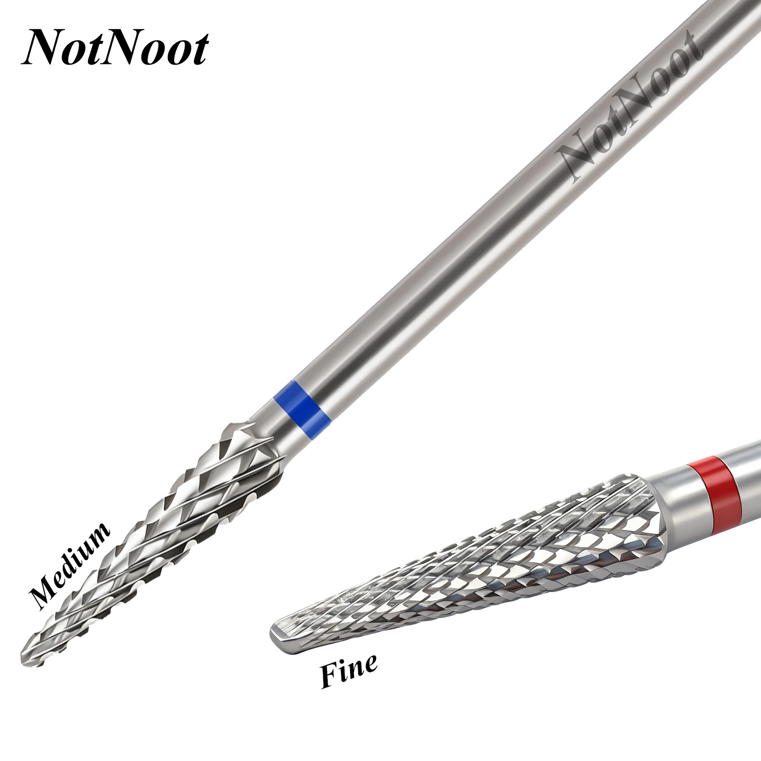 NotNoot 1pc Stainless Steel Nail Drill Bits,- Removing cuticle Bits 3/32