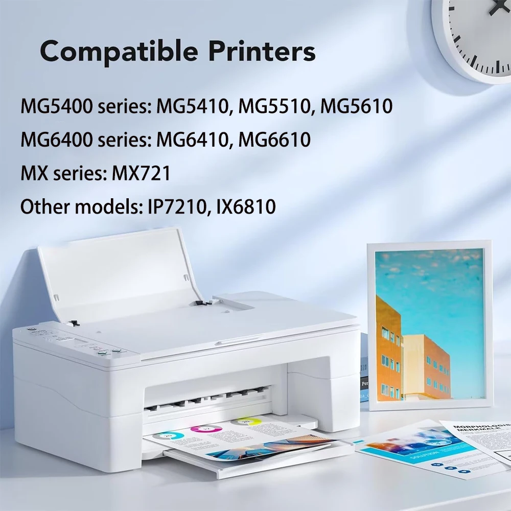 Einkshop PGI150 CLI151 Compatible Ink Cartridge PGI 150 CLI 151 for Canon PIXMA MG7510 IP7210 IP8710 MX721 Ix6810 Printer view 2