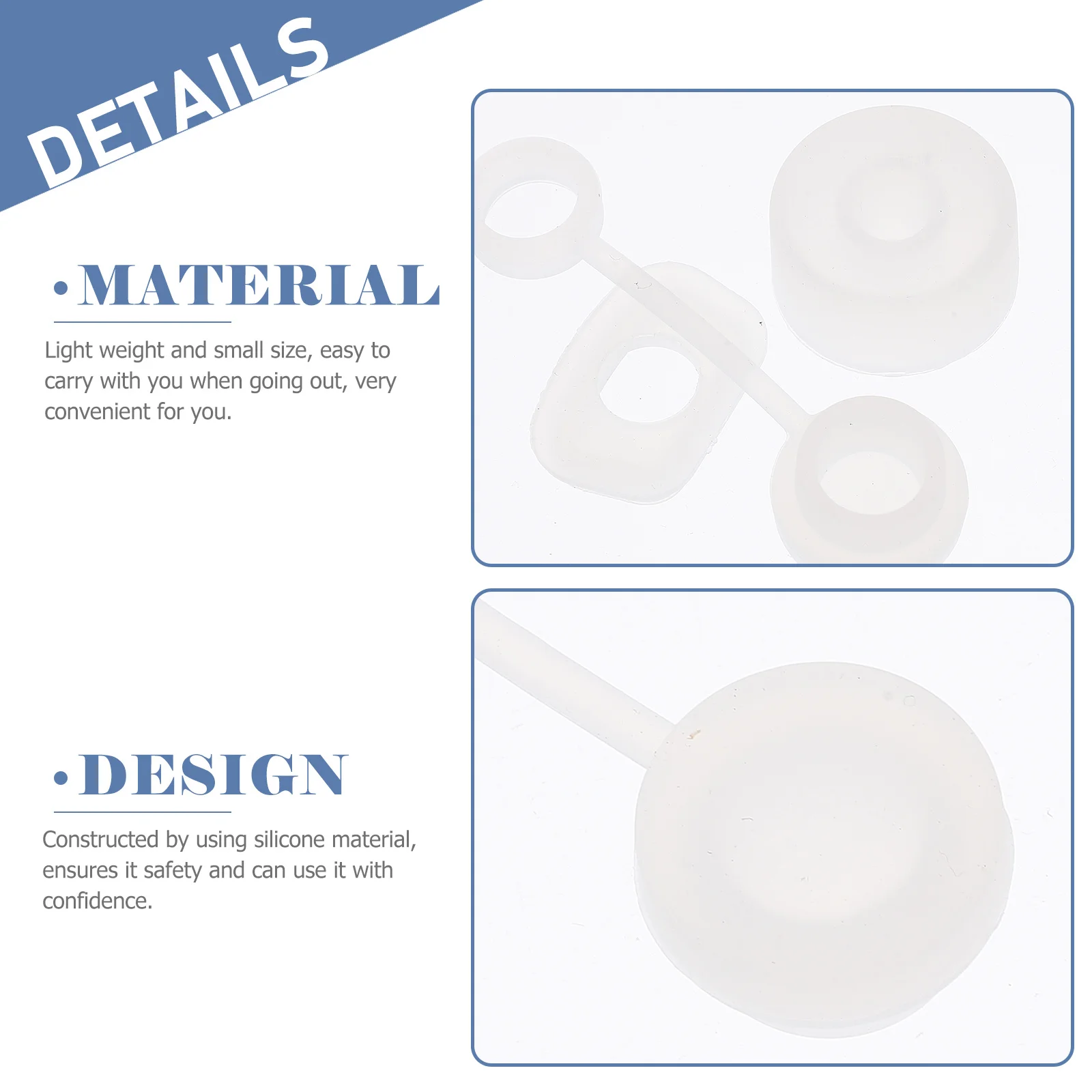 

1Set Reusable Silicone Straw Tips Covers Anti-Leak Drinking Cup Plugs Easy to Store and Carry Straw Covers Cap