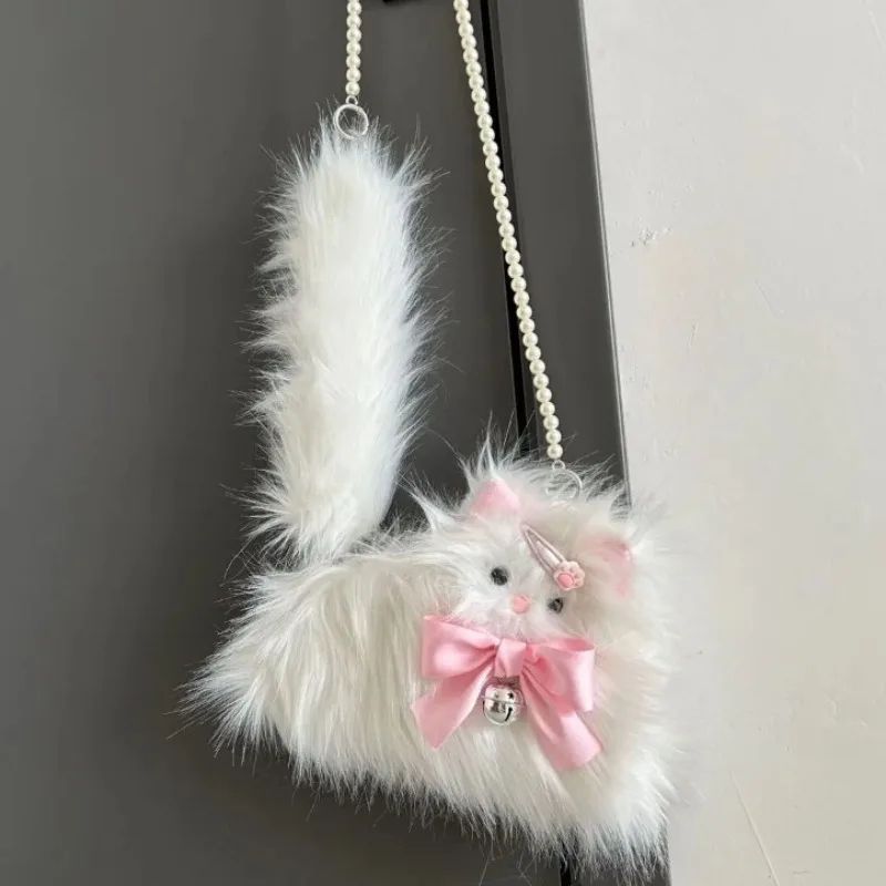 

Lolita Cat Shoulder Bag Sweet Cute Bow Bolsos Mujer Teenage Girls Sac Femme New Crossbody Bags for Woman Kawaii Cartoon Bolso