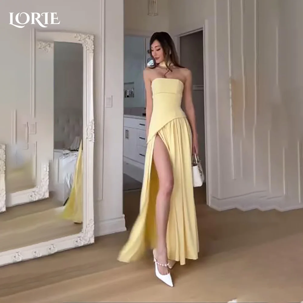 

LORIE Sexy Slit Mermaid Evening Dresses Pleats Sweethart Ruched Prom Gown Party Dresses 2025 Customized Brithday Gown No Glove