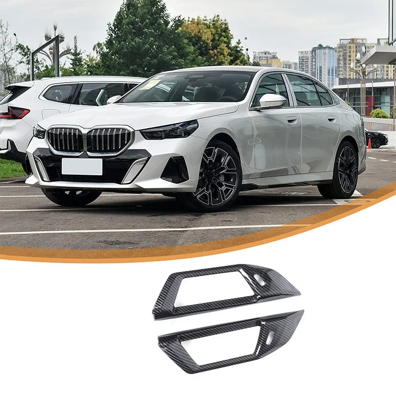 

For BMW 5 Series G60 2024 2025 ABS Carbon Fiber Air Conditions Outlet Cover B-pillar Vent Panel Cover Interior Accessories