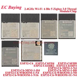 10pcs/1pc ESP32-C6-WROOM-1 1U N16 N8 N4 ESP32C6 ESP32-C6-MINI-1-H4 H8 2.4G Wi-Fi 6 Ble 5 Wifi Wireless Module Zigbee 3.0 Thread