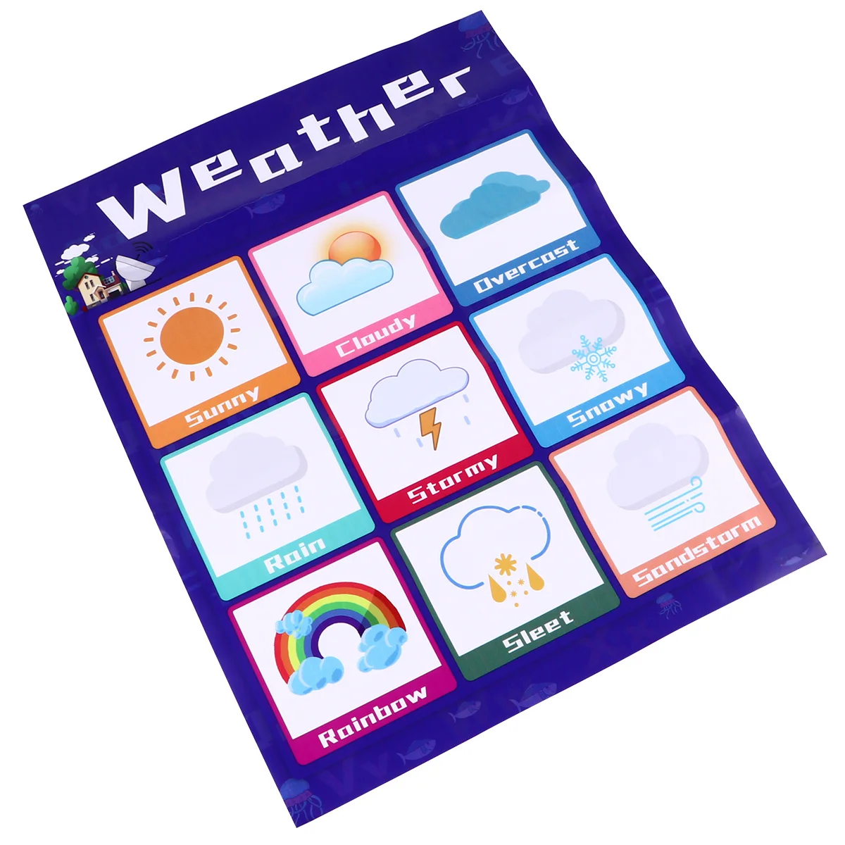 

1Pcs Educational Chart Knowledge Chart Clear Print Early Learning Poster Home School Education Preschool Wall