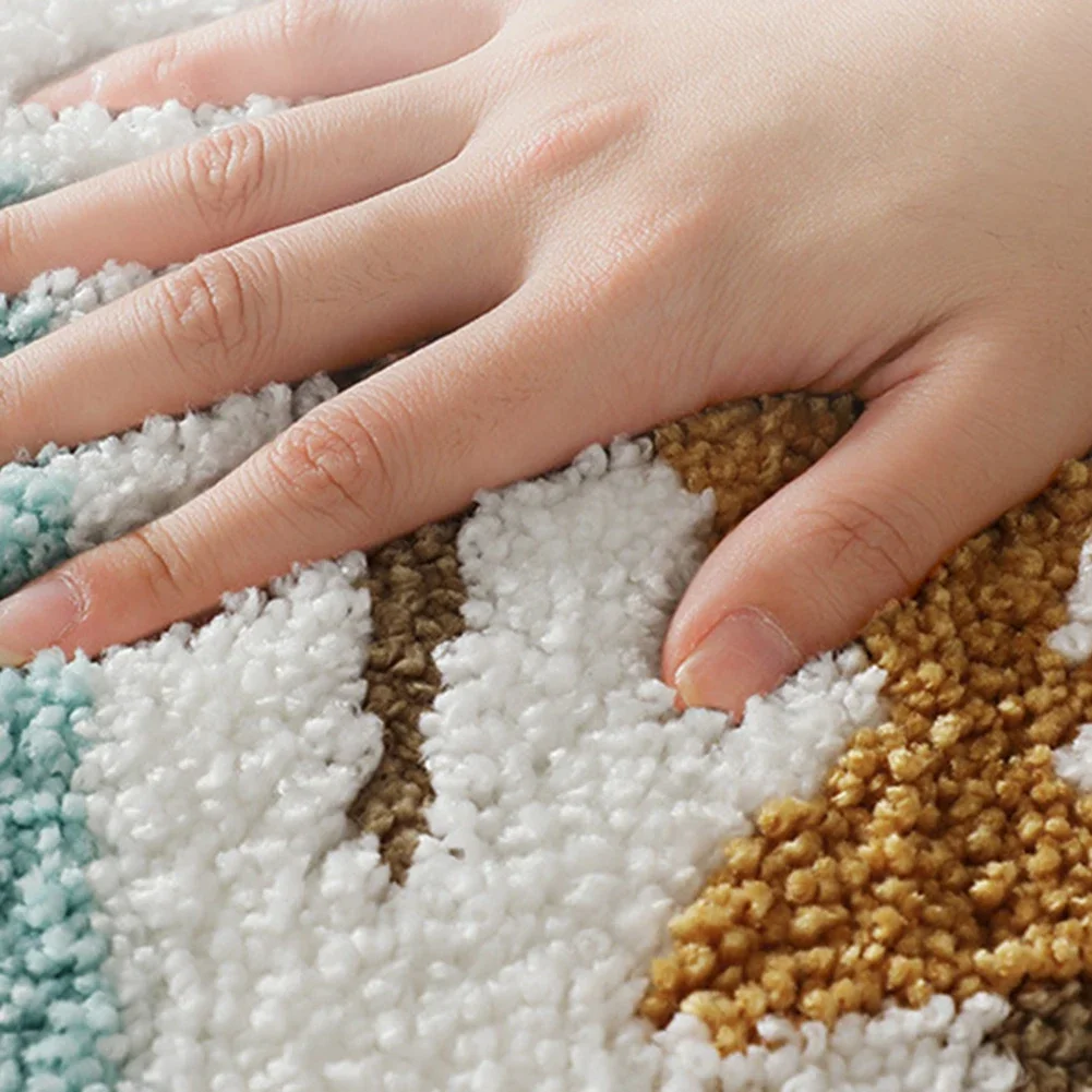 

Ультра-плюшевый напольный коврик с пляжным принтом Коврик для ванной: нескользящий, впитывающий и машинный коврик, противоскользящий коврик для ванной, мягкий дверной коврик