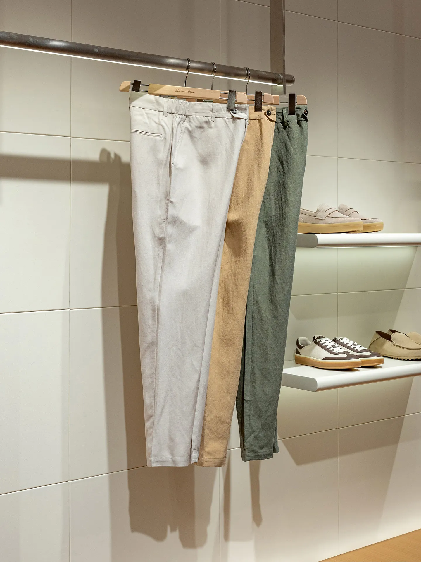 [Minimal Slack] High-end drape silk and linen fabric, versatile, elegant, cool and breathable linen casual pants for men