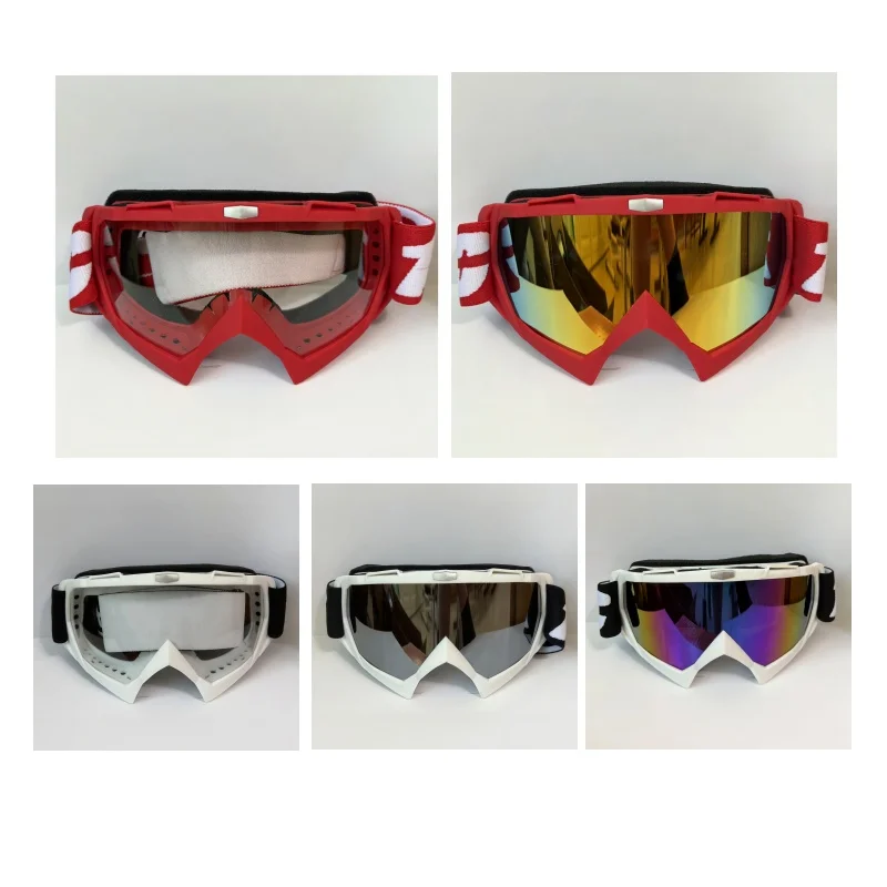 Outdoor All-Weather Goggles Wind Sand UV Triple Protection Riding Glasses for MX Racing Biking and Snow Sports