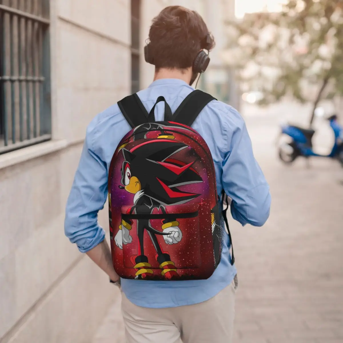 Shadow The Hedgehog Backpack Boys Girls BookBag Children School Bag Computer Shoulder Bags for Men Women