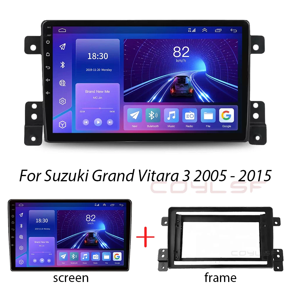 4G+WiFi 2din Android 13 Car Radio Multimedia Video Player GPS Navigation For Suzuki Grand Vitara 3 2005-2015 Head Unit