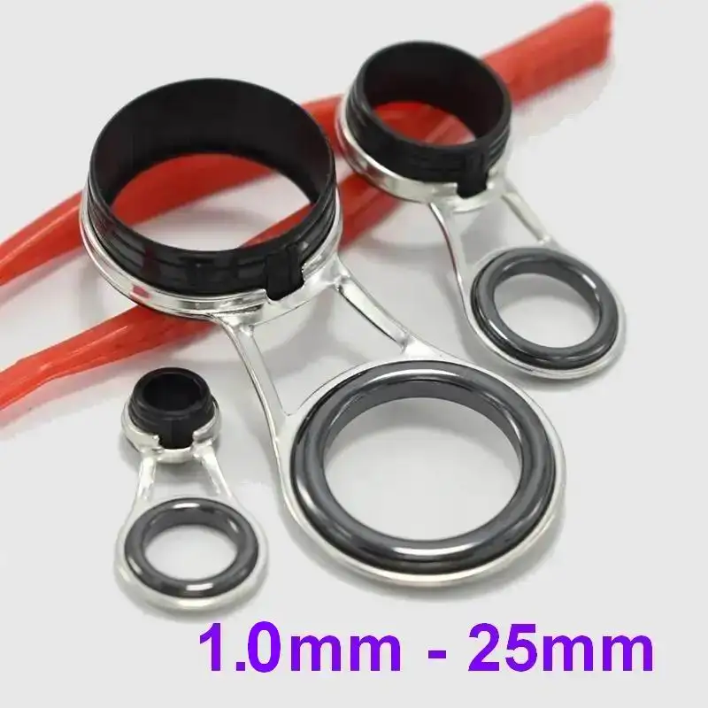 SG02 5.5mm Large Line Hole SM Rings Casting Rock Fishing Rod Refit Top Line Side Guide Ring or Side Line Guides 1.1mm to 26mm