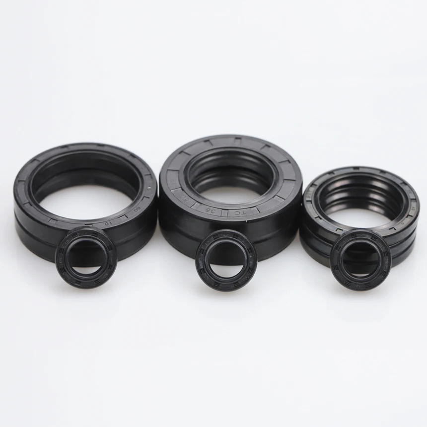 TC TG4 8 10 11 12 12.5 13 13.5 14 ID Rubber NBR Grooved U Lip Spring Joint Gasket Ring Sealing Rotating Shaft Skeleton Oil Seal