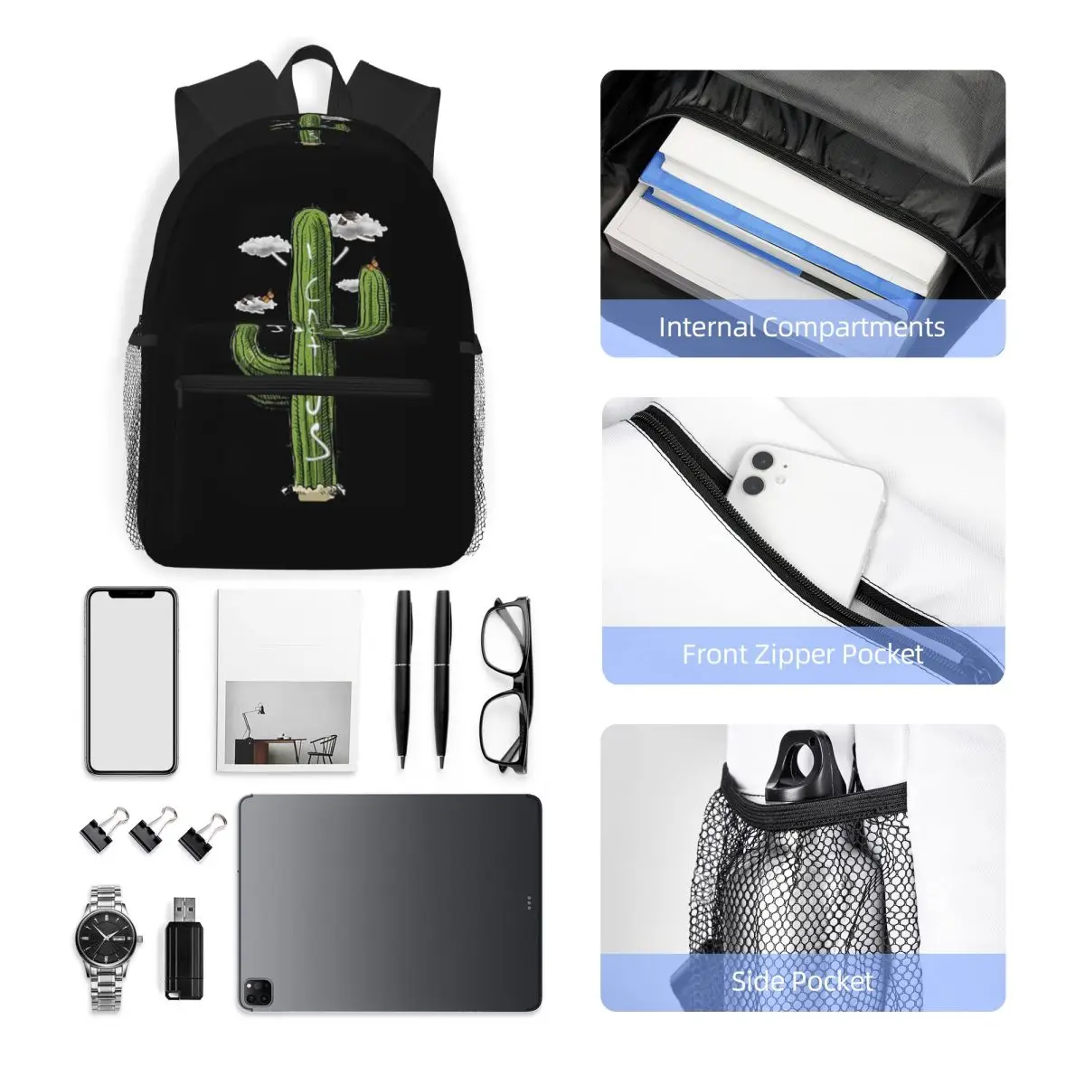 حقيبة ظهر مدرسية للطلاب من Jackboys Traviss Scotts للمشي لمسافات طويلة والسفر Daypack للأولاد والبنات حقيبة كتب عصرية وحقائب كتف