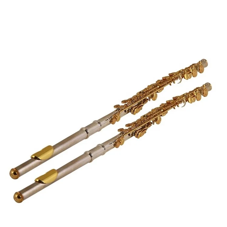 Silver Plated 16-hole Closed Flute Is a Hot Seller Transverse Musical Instruments Happy Flute